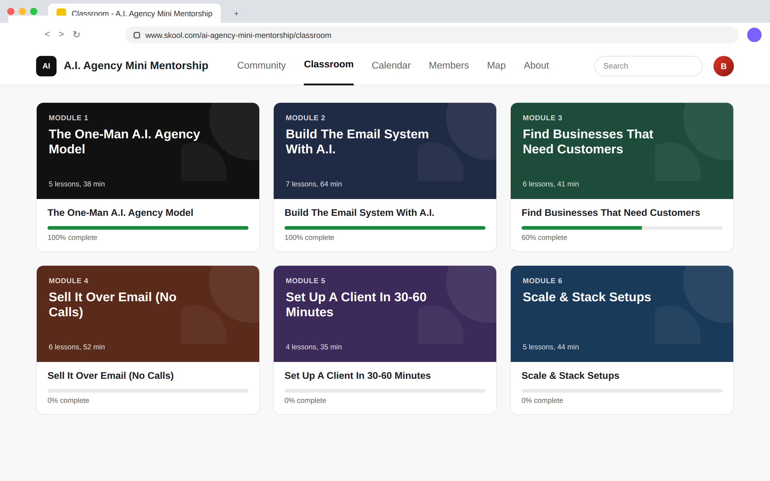 Everything inside the A.I. Agency Mini Mentorship